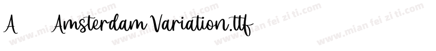 A91 Amsterdam Variation.ttf字体转换